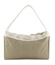 COCCINELLE Isabela Canvas Handbag Natural / Blanco COCCINELLE Isabela Canvas Handbag Natural / Blanco