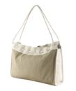 COCCINELLE Isabela Canvas Handbag Natural / Blanco COCCINELLE Isabela Canvas Handbag Natural / Blanco