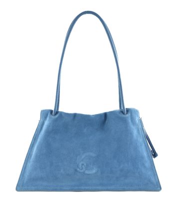 COCCINELLE Dulse Suede Shoulderbag Azul / Azul