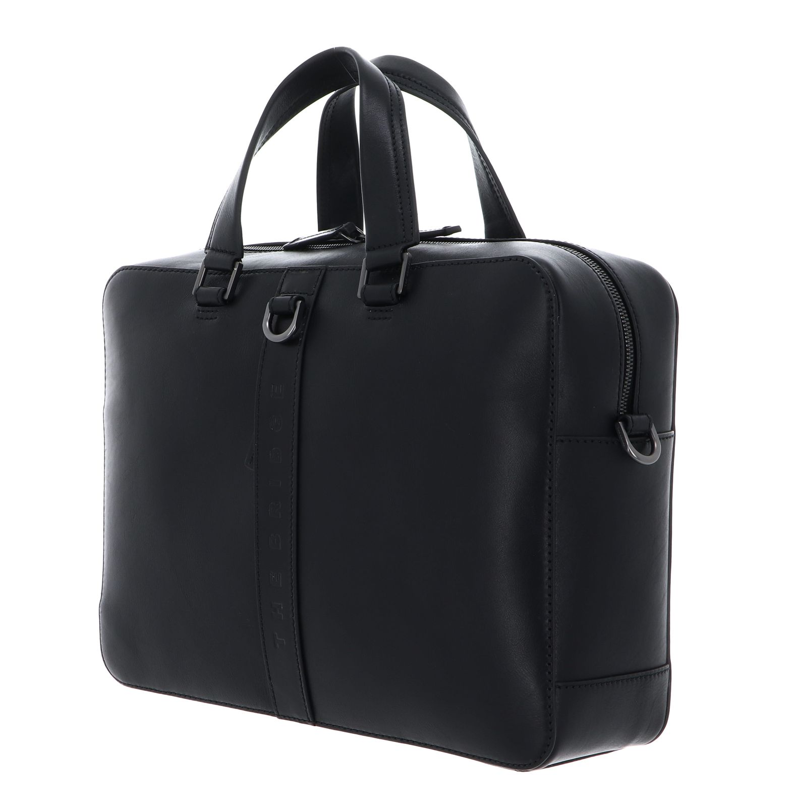 THE BRIDGE Giacomo Briefcase Nero Rutenio Scuro THE BRIDGE Giacomo Briefcase Nero Rutenio Scuro