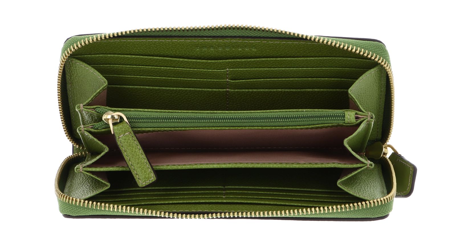THE BRIDGE Gemma Zip Around Wallet Pistacchio Oro THE BRIDGE Gemma Zip Around Wallet Pistacchio Oro