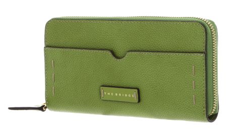 THE BRIDGE Gemma Zip Around Wallet Pistacchio Oro