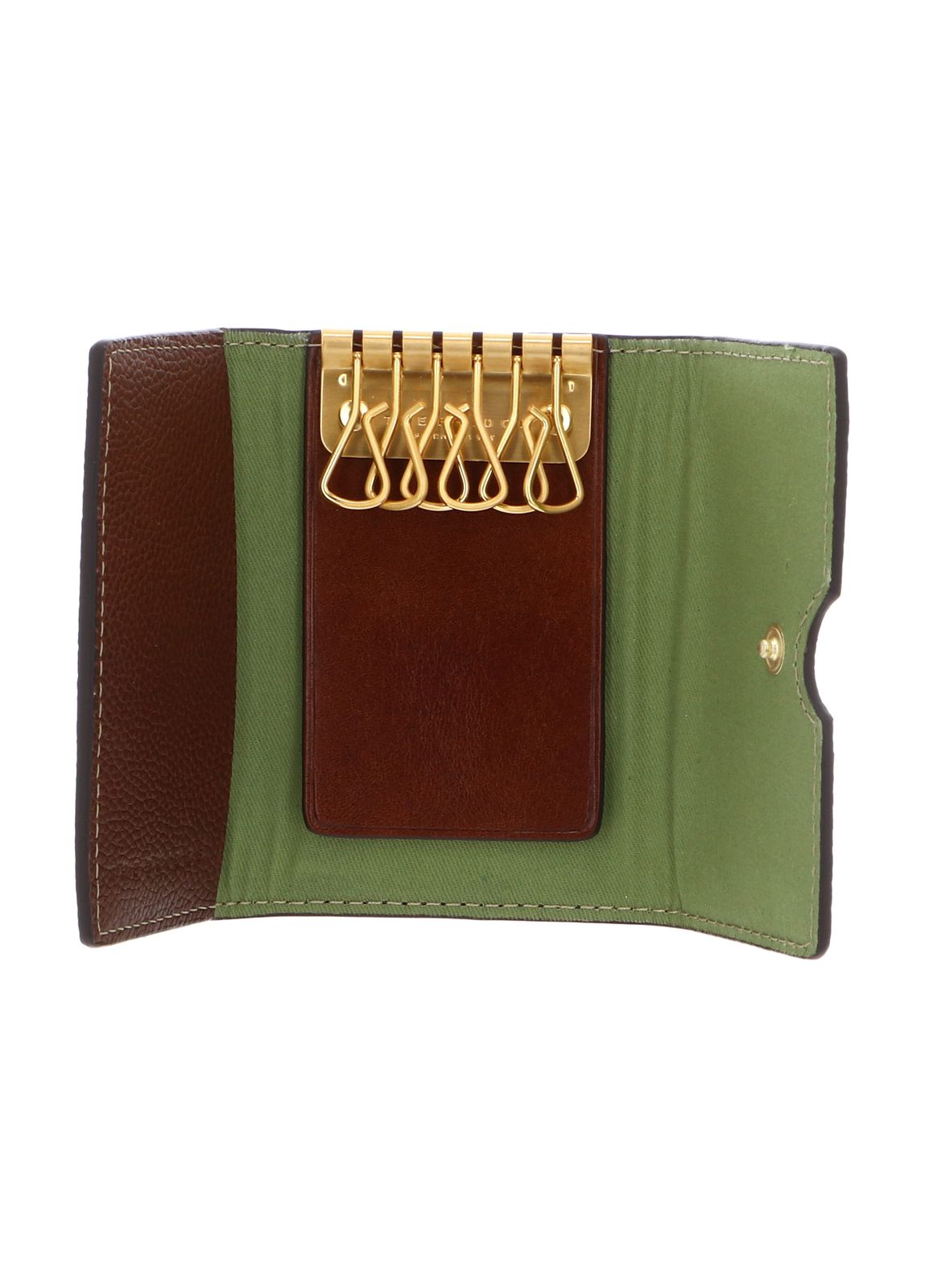 THE BRIDGE Gemma Key Case Marrone 14 / Oro THE BRIDGE Gemma Key Case Marrone 14 / Oro