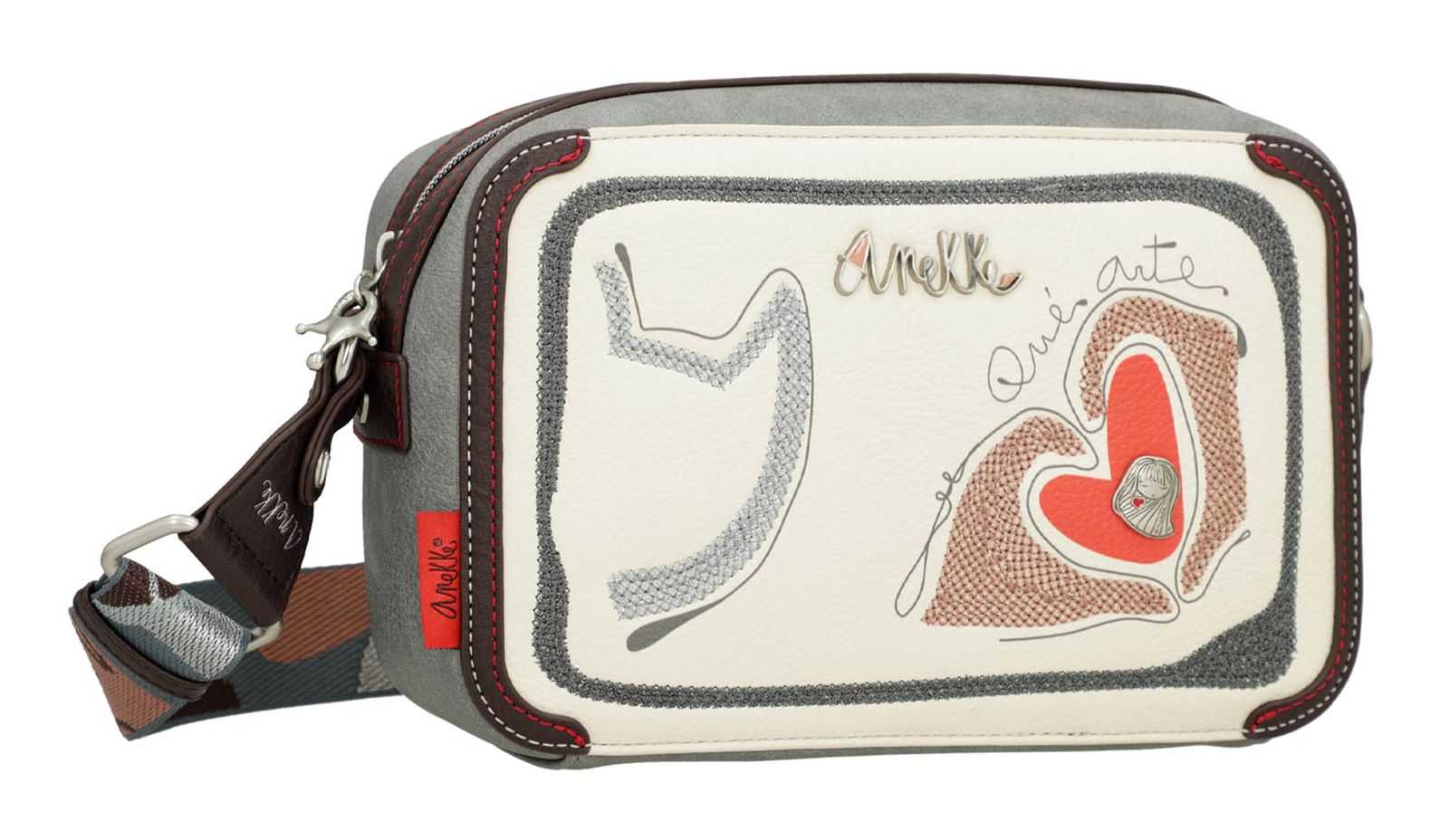 Anekke Alma Lunares Borsa A Tracolla Multicolore Con Patella - Borse Donna In PU, Dimensioni 24x19x6.5 Cm, Tracolla Regolabile, Regalo Perfetto