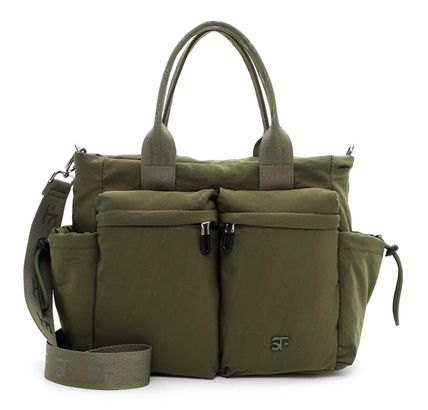 SURI FREY Abby Handbag With Zipper Khaki