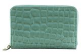 SEIDENFELT MANUFAKTUR Ebba Wallet Croco Print Ice Blue