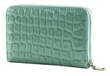 SEIDENFELT MANUFAKTUR Ebba Wallet Croco Print Ice Blue