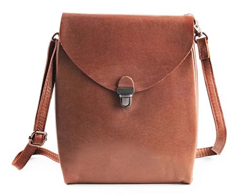 HAROLD'S Fold Handbag Clutch Up Cognac