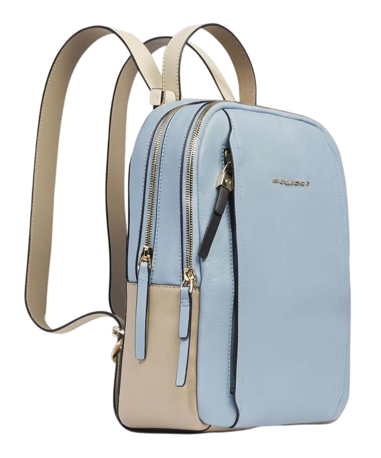 PIQUADRO Circle Computer Backpack Light Blue - Beige PIQUADRO Circle Computer Backpack Light Blue - Beige