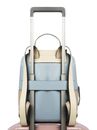 PIQUADRO Circle Computer Backpack Light Blue - Beige