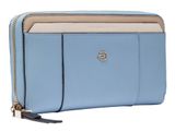 PIQUADRO Circle Zip Around Women's Wallet RFID Light Blue - Beige