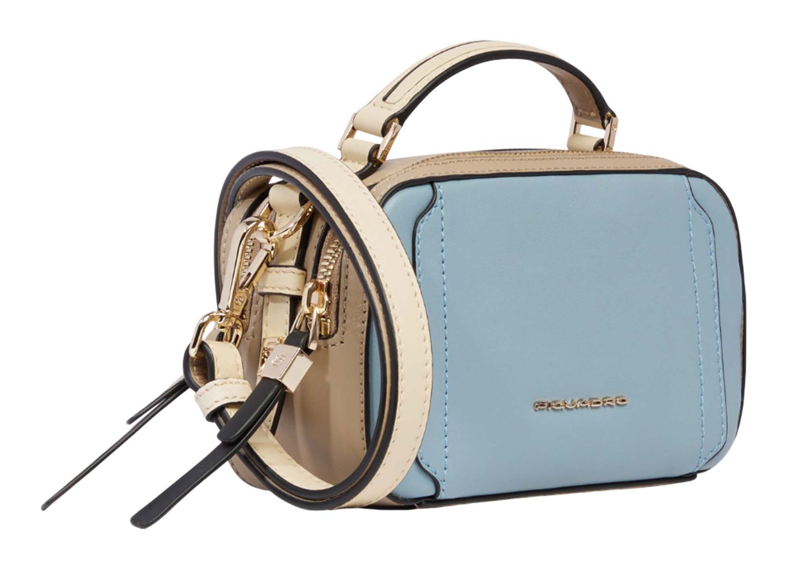 PIQUADRO Circle Mini Camera Case XS Light Blue - Beige PIQUADRO Circle Mini Camera Case XS Light Blue - Beige