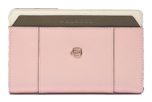 PIQUADRO Circle Women's Wallet + RFID Pink - White
