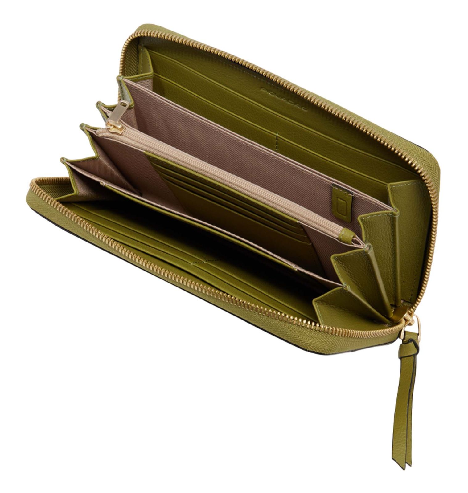 PIQUADRO Ashley Zip Around Women's Wallet RFID Lawn Green PIQUADRO Ashley Zip Around Women's Wallet RFID Lawn Green