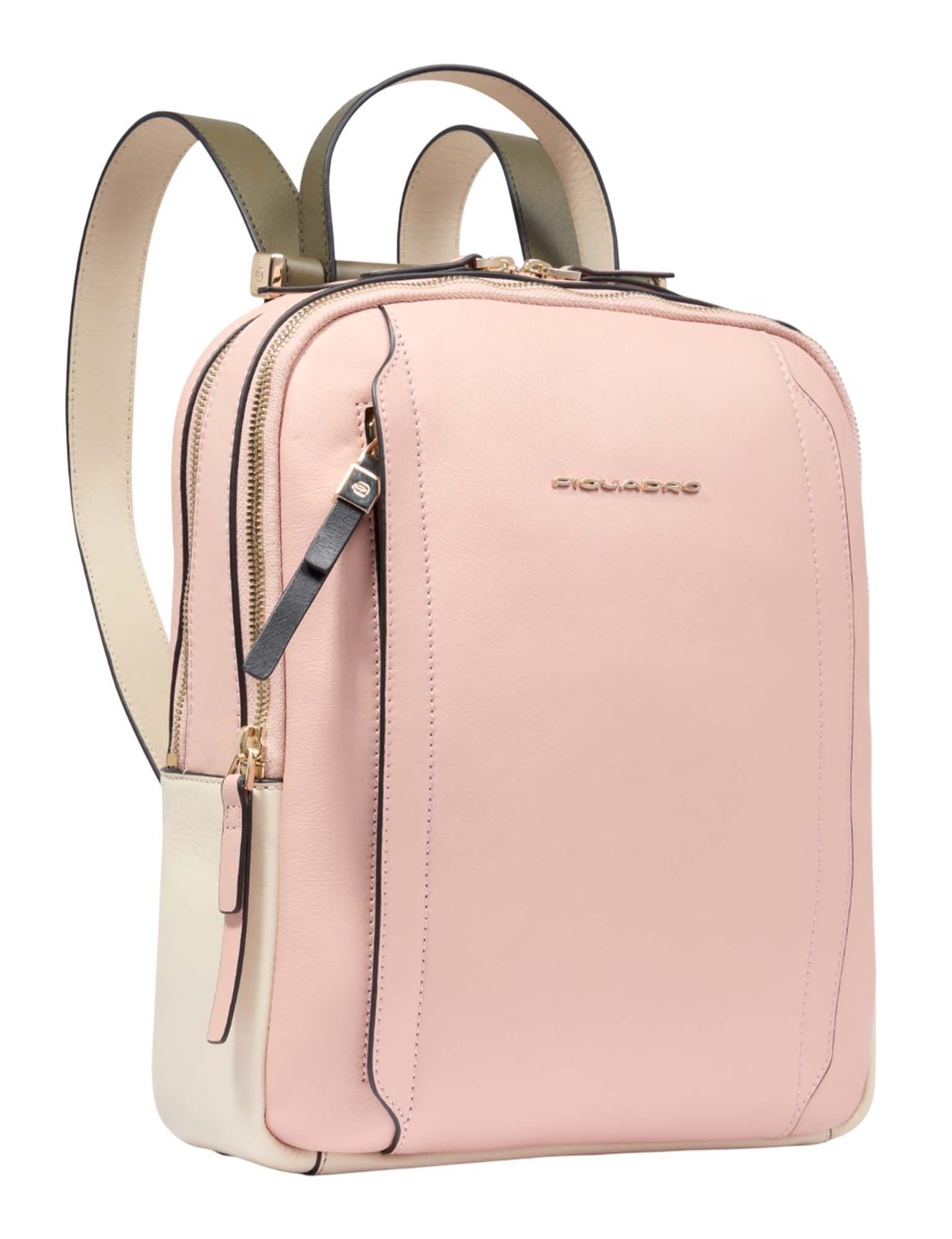 PIQUADRO Circle Computer Backpack Pink - White PIQUADRO Circle Computer Backpack Pink - White
