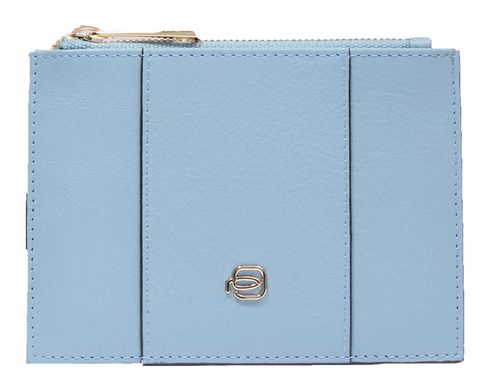 PIQUADRO Circle Slim Coin Pouch Light Blue - Beige