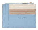 PIQUADRO Circle Slim Coin Pouch Light Blue - Beige
