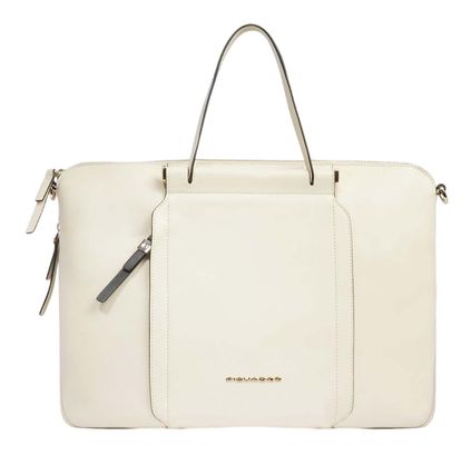 PIQUADRO Circle Computer And Tablet Briefcase White Milk