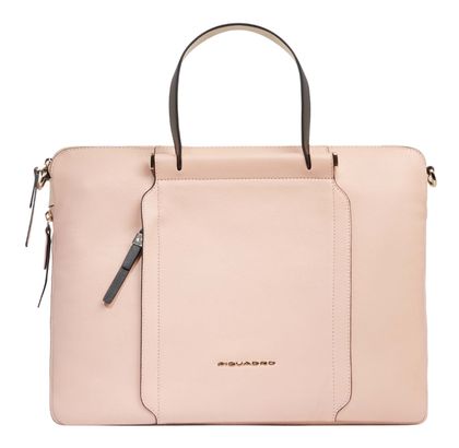 PIQUADRO Circle Computer And Tablet Briefcase Pink - White