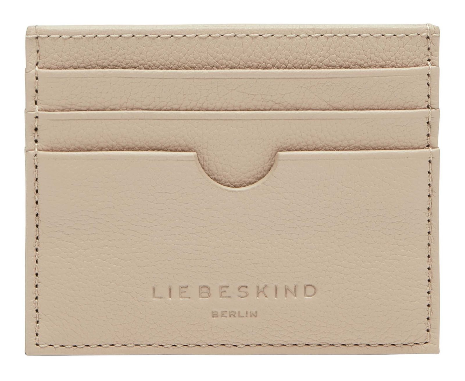 LIEBESKIND BERLIN Portacarte HARRIS XS Unisex – Sandcastle, 10,5 X 8 Cm, Pelle Di Alta Qualità