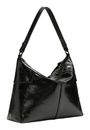 LIEBESKIND BERLIN Mila Lack Distressed Hobo Bag M Black LIEBESKIND BERLIN Mila Lack Distressed Hobo Bag M Black