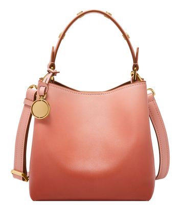 FOSSIL Jessie Bucket Crossbody Bag S Faded Red