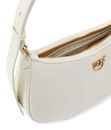 PINKO Half-Moon Mini Bag S White - Antique Gold PINKO Half-Moon Mini Bag S White - Antique Gold
