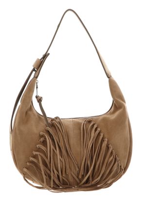FREDsBRUDER Best to Come Round Hobo Bag Soft Caramel / Fringes