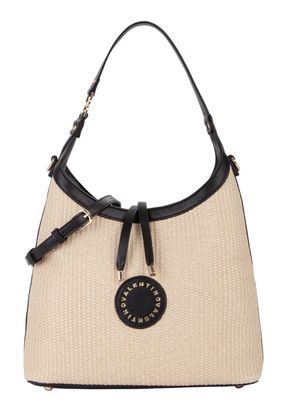 VALENTINO Saylor Hobo Bag Natural / Nero