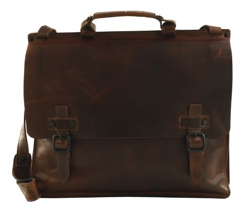 HAROLD'S Aberdeen Briefcase Brown