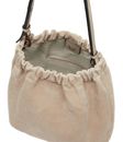 LIEBESKIND BERLIN Ruffle Cloud Suede Hobo Bag M Sandcastle LIEBESKIND BERLIN Ruffle Cloud Suede Hobo Bag M Sandcastle
