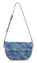 GUESS Cerelia Flap Shoulder Bag Denim Logo