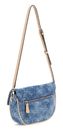 GUESS Cerelia Flap Shoulder Bag Denim Logo