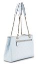 GUESS Cresidia Status Shoulder Satchel Bag Powder Blue GUESS Cresidia Status Shoulder Satchel Bag Powder Blue