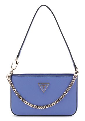 GUESS Noelle Mini Top Zip Shoulder Bag Stormy Blue