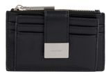 Calvin Klein Hardware Snap Top Zip Cardholder CK Black