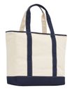 TOMMY HILFIGER TH Summer Canvas Tote Space Blue TOMMY HILFIGER TH Summer Canvas Tote Space Blue