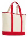 TOMMY HILFIGER TH Summer Canvas Tote Primary Red TOMMY HILFIGER TH Summer Canvas Tote Primary Red