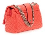 GUESS Eco Rianee Convertible Xbody Flap Bag Coral Red
