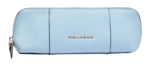 PIQUADRO Circle Pen Case M Light Blue - Beige