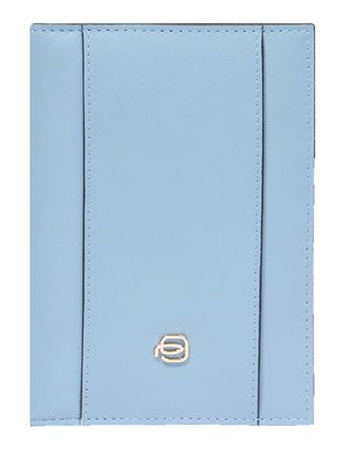 PIQUADRO Circle Passport Holder Light Blue - Beige