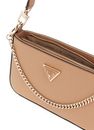 GUESS Noelle Mini Top Zip Shoulder Bag Beige