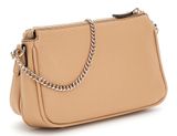 GUESS Noelle Double Pouch Crossbody Beige