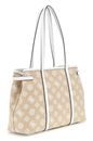 GUESS Beyza Girlfriend Tote White Logo