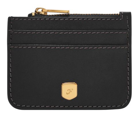 FOSSIL Lennox Zip Card Case Black