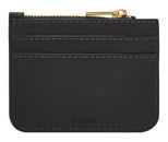 FOSSIL Lennox Zip Card Case Black FOSSIL Lennox Zip Card Case Black
