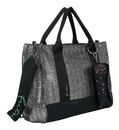 Fritzi aus Preußen Tote Bag Limited Painted Straw Shopper Silver Black