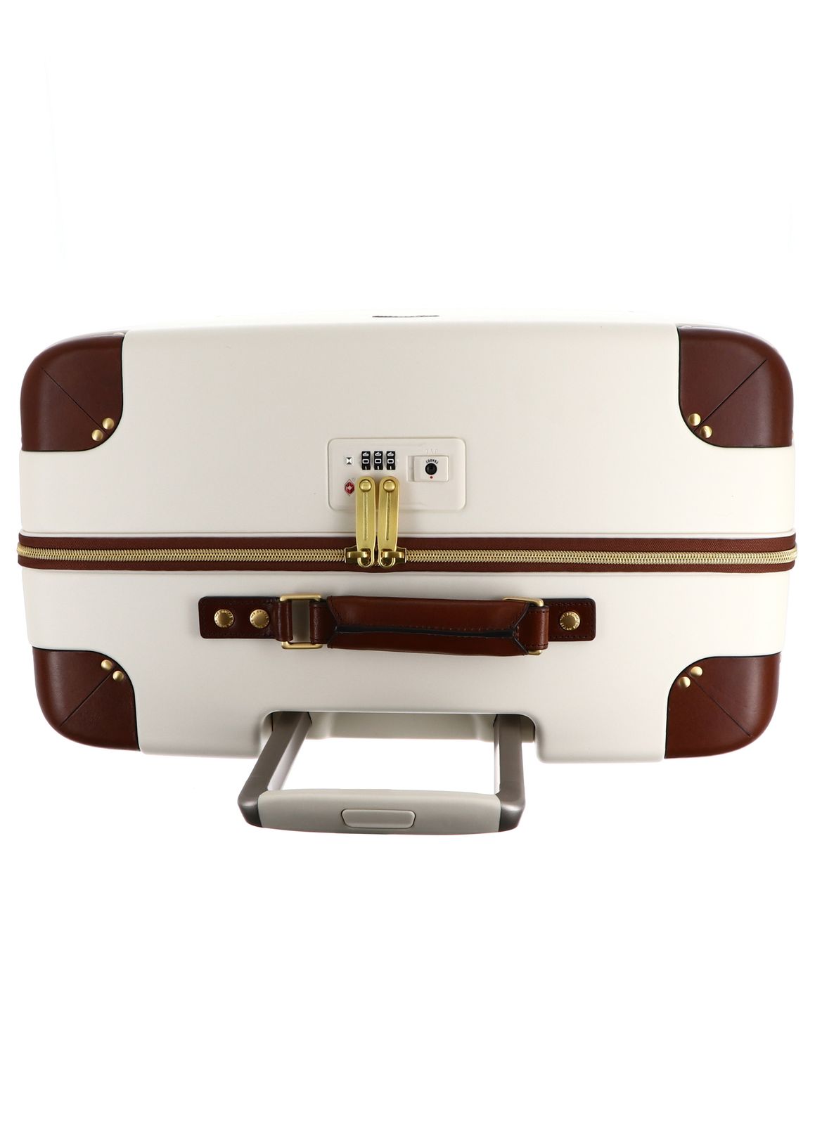 THE BRIDGE Story Viaggio Trolley L Naturale / Marrone / Oro THE BRIDGE Story Viaggio Trolley L Naturale / Marrone / Oro