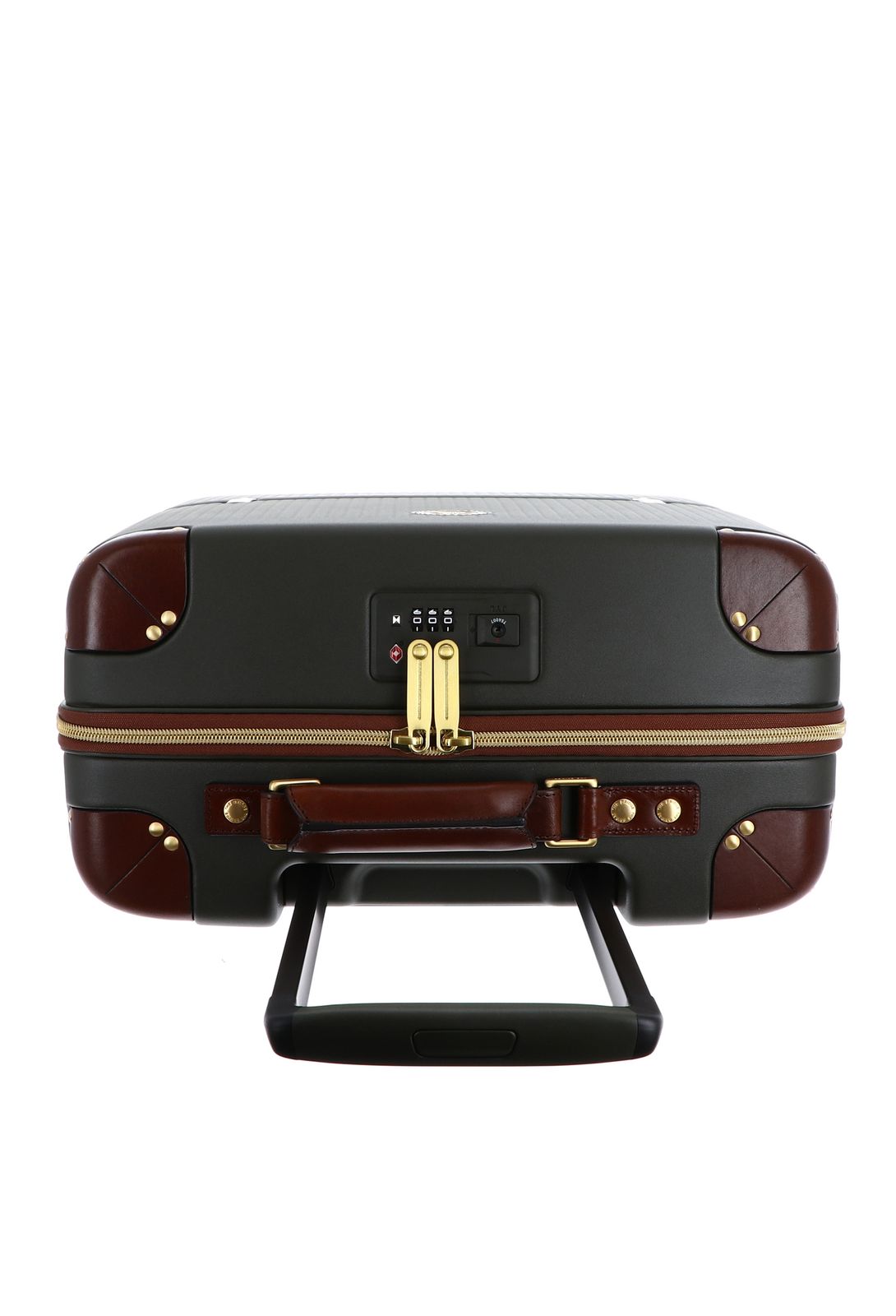 THE BRIDGE Story Viaggio Cabin Trolley S Foresta / Marrone / Oro THE BRIDGE Story Viaggio Cabin Trolley S Foresta / Marrone / Oro