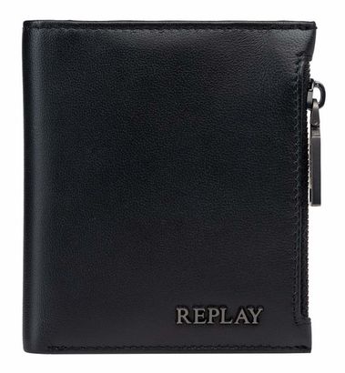 REPLAY Leather Wallet Black